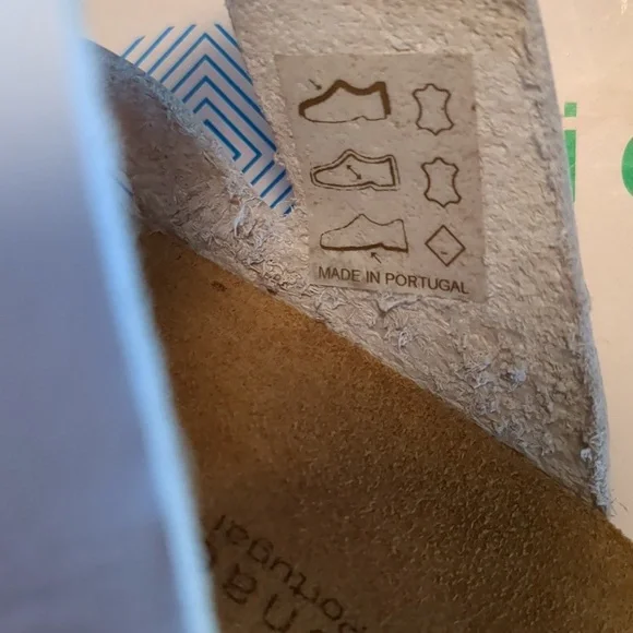 Eric Michael White Leather Adjustable Strap Low Wedge Sandals 37 - Picture 7 of 12